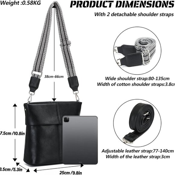 Fashionable Medium Crossbody Bag - Effortless Organization with Stylish Appeal - Picture 2 of 7